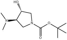 tert-butyl (3R,4R)-3-(dimethylamino)-4-hydroxypyrrolidine-1-carboxylate Structure