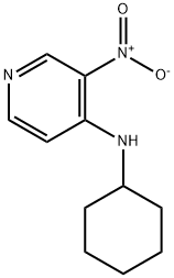 N-cyclohexyl-3-nitropyridin-4-amine 化学構造式