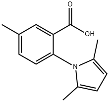 2-(2,5-二甲基-1H-吡咯-1-基)-5-甲基苯甲酸, 1036441-42-5, 结构式