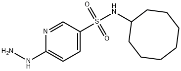 N-cyclooctyl-6-hydrazinylpyridine-3-sulfonamide Struktur