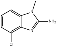 4-chloro-1-methyl-1H-1,3-benzodiazol-2-amine Struktur