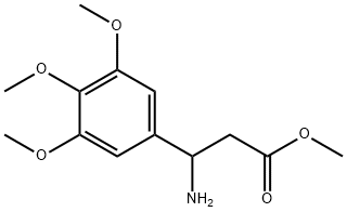 methyl 3-amino-3-(3,4,5-trimethoxyphenyl)propanoate Structure
