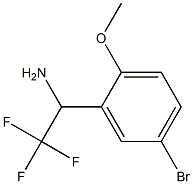 1-(5-溴-2-甲氧基苯基)-2,2,2-三氟乙烷-1-胺 结构式