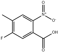 5-氟-4-甲基-2-硝基苯甲酸,103877-78-7,结构式