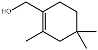 1-Cyclohexene-1-methanol, 2,4,4-trimethyl- 化学構造式