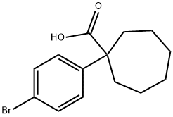 1-(4-bromophenyl)cycloheptane-1-carboxylic acid Structure