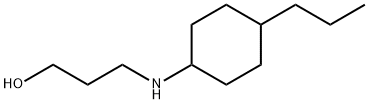 3-[(4-propylcyclohexyl)amino]propan-1-ol 结构式