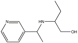 2-{[1-(pyridin-3-yl)ethyl]amino}butan-1-ol 结构式