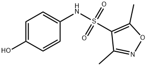 N-(4-hydroxyphenyl)-3,5-dimethyl-1,2-oxazole-4-sulfonamide 结构式