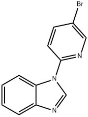 1-(5-bromopyridin-2-yl)-1H-benzimidazole Struktur
