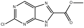 methyl 2-chloro-9H-purine-8-carboxylate Structure