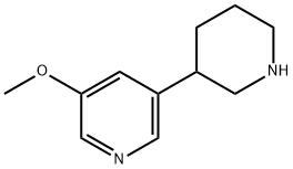 3-methoxy-5-piperidin-3-ylpyridine, 1044773-96-7, 结构式