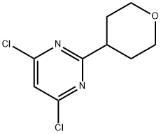 4,6-DICHLORO-2-(OXAN-4-YL)PYRIMIDINE Structure