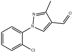 1-(2-chlorophenyl)-3-methyl-1H-pyrazole-4-carbaldehyde Structure