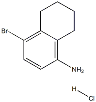 4-bromo-5,6,7,8-tetrahydronaphthalen-1-amine hydrochloride Struktur