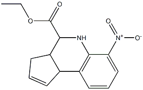 ethyl 6-nitro-3a,4,5,9b-tetrahydro-3H-cyclopenta[c]quinoline-4-carboxylate Structure