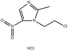 1-(2-chloroethyl)-2-methyl-5-nitro-1H-imidazole hydrochloride Struktur