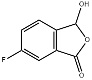 6-fluoro-3-hydroxyisobenzofuran-1(3H)-one 化学構造式