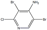 4-PyridinaMine, 3,5-dibroMo-2-chloro Struktur