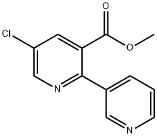 [2,3'-Bipyridine]-3-carboxylic acid, 5-chloro-, methyl ester,1056418-53-1,结构式