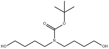 tert-butyl bis(4-hydroxybutyl)carbamate 化学構造式