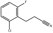 3-(2-氯-6-氟苯基)丙腈, 1057676-61-5, 结构式