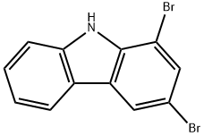 1,3-dibromo-9H-carbazole, 105908-73-4, 结构式