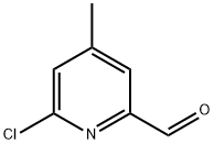 6-Chloro-4-methylpicolinaldehyde 化学構造式