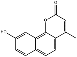 9-羟基-4-甲基-2H-苯并[H]色烯-2-酮, 106782-31-4, 结构式