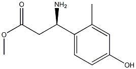 METHYL (3R)-3-AMINO-3-(4-HYDROXY-2-METHYLPHENYL)PROPANOATE Structure