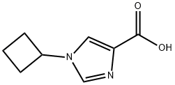 1-Cyclobutyl-1H-imidazole-4-carboxylicacid Struktur
