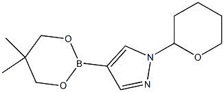 4-(5,5-Dimethyl-1,3,2-dioxaborinan-2-yl)-1-(tetrahydro-2H-pyran-2-yl)-1H-pyrazole Structure