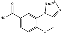 4-methoxy-3-(1H-1,2,3,4-tetrazol-1-yl)benzoic acid Structure