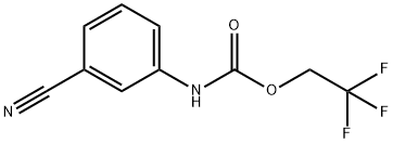 2,2,2-trifluoroethyl N-(3-cyanophenyl)carbamate Structure