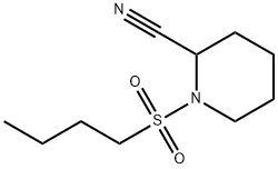 1-(butylsulfonyl)piperidine-2-carbonitrile 化学構造式