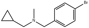Benzenemethanamine, 4-bromo-N-(cyclopropylmethyl)-N-methyl- Struktur