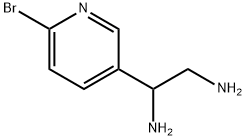 1-(6-BROMO-3-PYRIDYL)ETHANE-1,2-DIAMINE,1089347-83-0,结构式