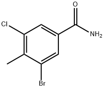 3-Bromo-5-chloro-4-methylbenzamide Structure