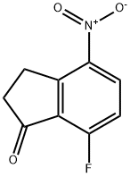 7-FLUORO-4-NITRO-2,3-DIHYDRO-1H-INDEN-1-ONE Struktur