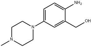 2-amino-5-(4-methyl-1-piperazinyl)-Benzenemethanol Struktur