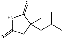 3-methyl-3-(2-methylpropyl)pyrrolidine-2,5-dione Struktur