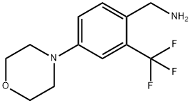 [4-(morpholin-4-yl)-2-(trifluoromethyl)phenyl]methanamine Structure