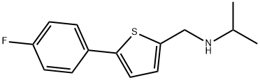 {[5-(4-氟苯基)噻吩-2-基]甲基}(丙烷-2-基)胺 结构式