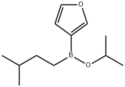 Borinic acid, 3-furanyl(3-methylbutyl)-, 1-methylethyl ester (9CI) Structure