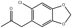 1-(6-chloro-1,3-benzodioxol-5-yl)acetone Struktur