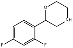 2-(2,4-二氟苯基)吗啉, 1097797-34-6, 结构式