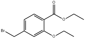 Benzoic acid, 4-(bromomethyl)-2-ethoxy-, ethyl ester Struktur