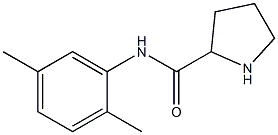 N-(2,5-dimethylphenyl)pyrrolidine-2-carboxamide 化学構造式