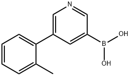 5-(2-Tolyl)pyridine-3-boronic acid Structure