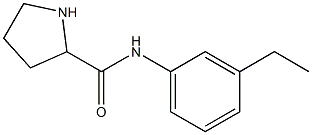 N-(3-ethylphenyl)pyrrolidine-2-carboxamide Structure